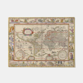 Tapete Mapa Mundial Medieval (por Willem Blaeu)