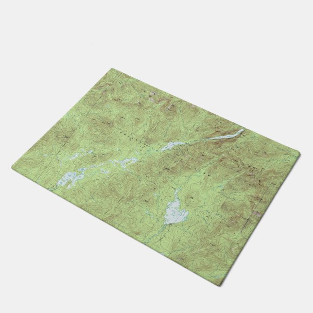 Tapete Mapa Topográfico do Monte Marcy - Parque Adirondac (Inclinado)
