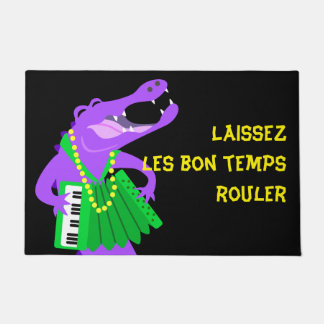 Tapete Mardi Gras Alligator & Accordion