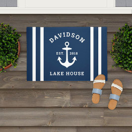 Tapete Marinho Azul - Casa da Família Personalizada