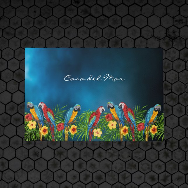 Tapete Marinho azul papagaio nome da casa de verão (Criador carregado)