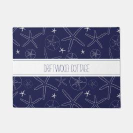 Tapete Marinho costeiro - Starfish Azul, morango de areia