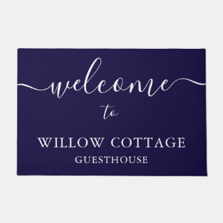 Tapete Marinho Moderno Personalizado Guesthouse Bem-vindo