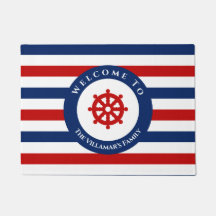 Marinho Náutico Vermelho Azul