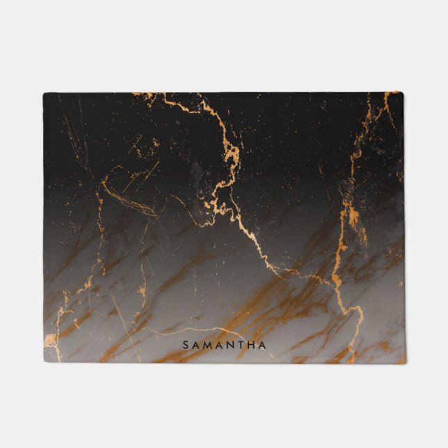 Tapete Mármore preto & branco (Frente)