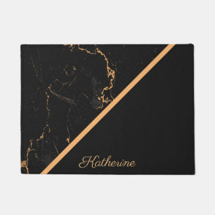 Tapete Mármore preto & dourado
