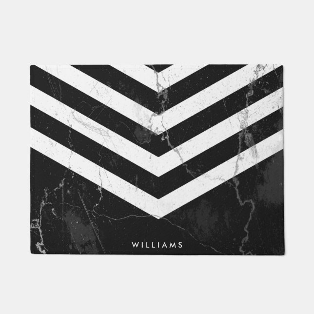 Tapete Mármore Preto e Branco (Frente)