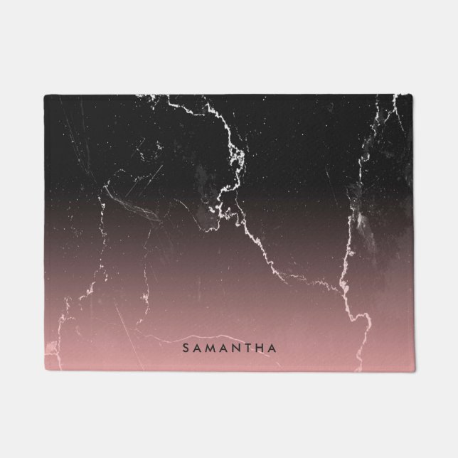 Tapete Mármore rosa e preto (Frente)