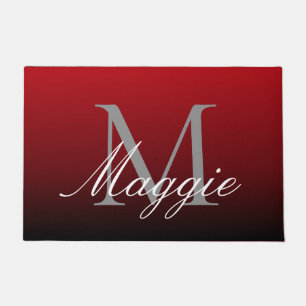 Tapete marrom vermelho-burgundy minimalista abstrato mars