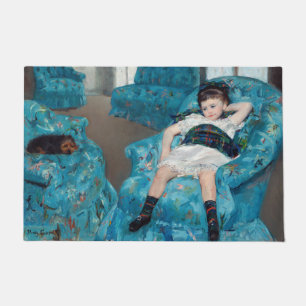 Tapete Mary Cassatt - Menina em uma cadeira de rodas azul