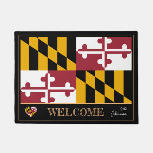 Tapete Maryland e Maryland Flag house mat /sport EUA