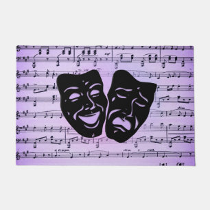 Tapete Máscaras de Música e Teatro Puros