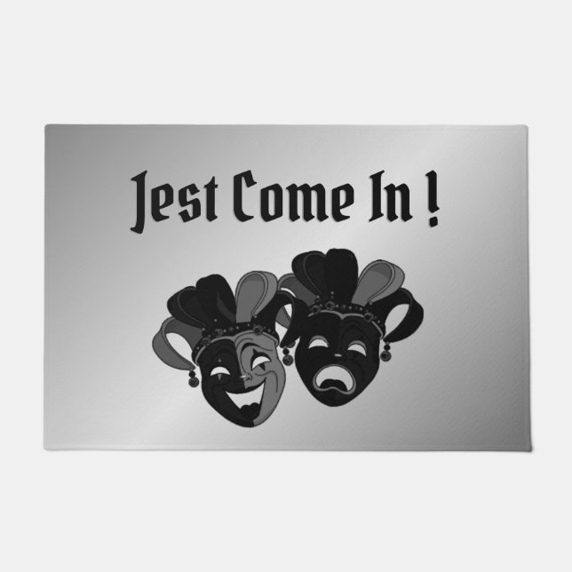 Tapete Máscaras de Teatro de Comédia e Tragédia de Boas-v (Frente)