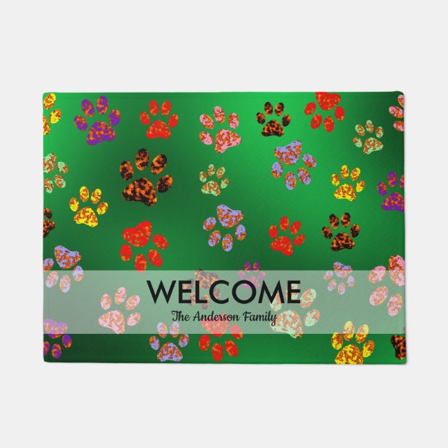 Tapete Mat da porta de patas (Frente)