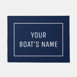 Tapete Mat Dock do Nome Personalizado do Barco