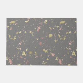 Tapete Matar as Cinzas Douradas e Rosa Douradas dos Floco