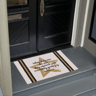 Tapete Mateus 2:10 Bíblia de Natal Verse Doormat