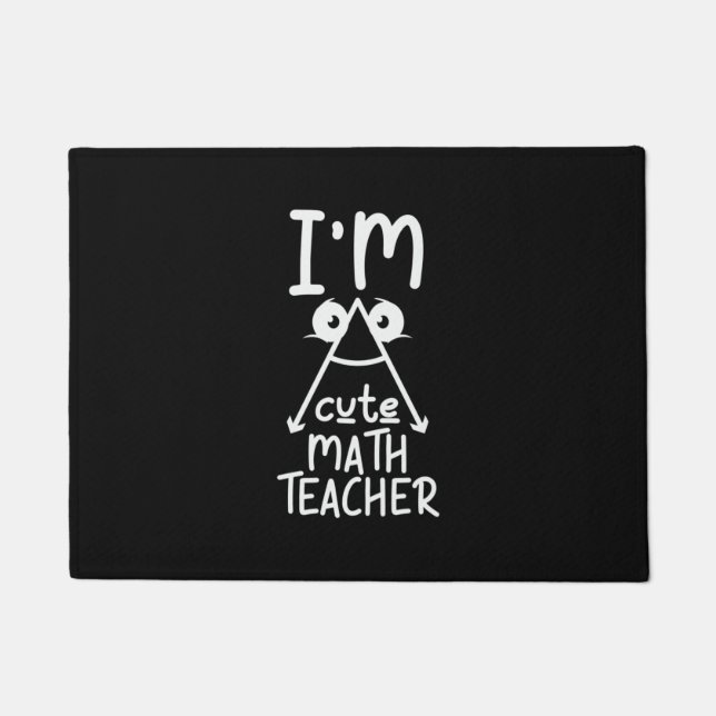 Tapete Math Teacher I Am Math Teacher (Frente)