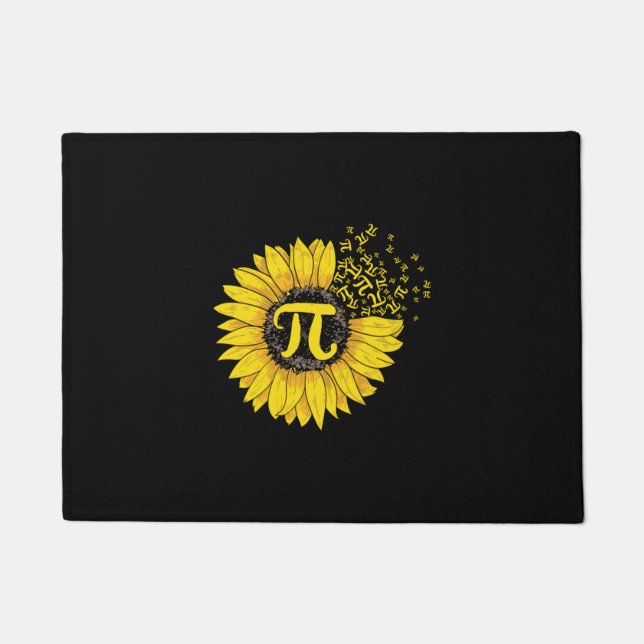Tapete Math Teacher Pi Number Sunflower (Frente)
