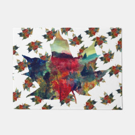 Tapete Matriz Colorida de Porta de Arte Folha
