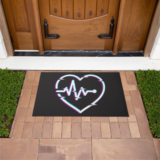 Tapete Matriz da porta de verificação cardíaca (Ar livre)