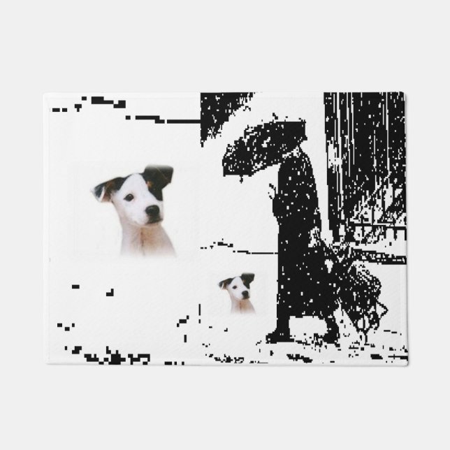 Tapete Matriz da porta do cão