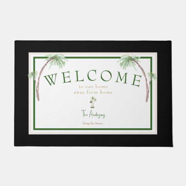 Tapete Matriz de Árvore Tropical de Palm Beach (Frente)