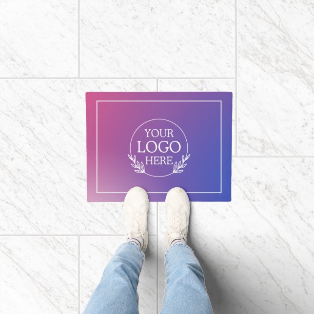 Tapete Matriz de boas-vindas da empresa personalizada com (Interior)