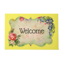 Matriz de Boas-vindas do Quadro de Flores Amarelo