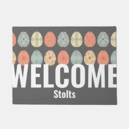 Tapete Matriz de Boas-vindas Personalizada - Ovo de Paste
