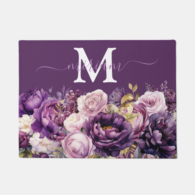 Tapete Matriz de chão da cozinha de luxo: Porta de flores (Frente)