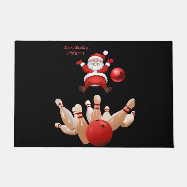 Tapete Matriz de Natal, Boliches Papais noeis (Frente)