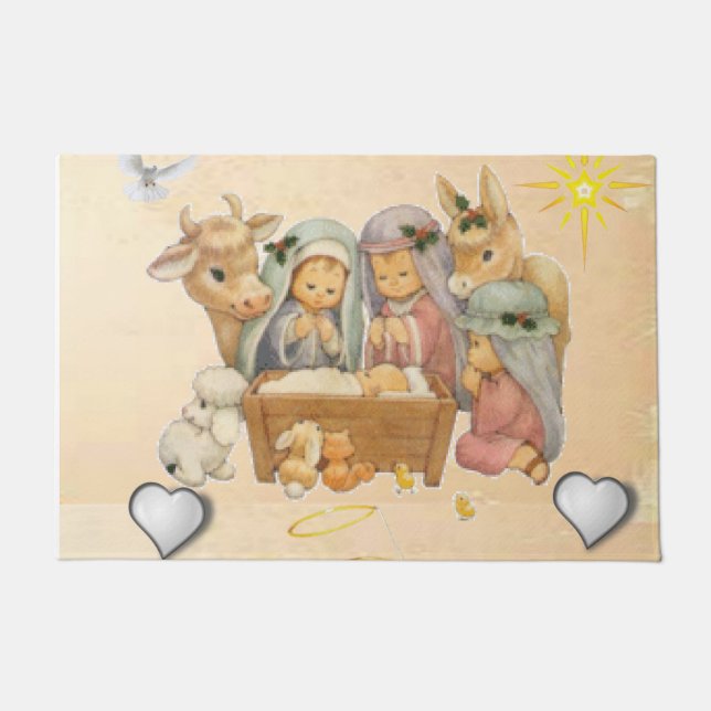 Tapete Matriz de Natal, Cristo de Jesus (Frente)