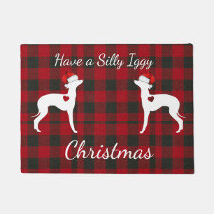 Tapete Matriz de Natal de Greyhound Italiano, Iggy Rug