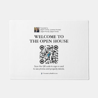 Tapete Matriz de porta aberta do imóvel