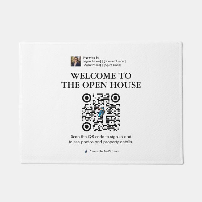 Tapete Matriz de porta aberta do imóvel (Frente)