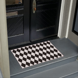 Tapete Matriz de porta com controlo preto e branco