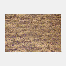 Tapete Matriz de porta de pedra neutra: Grande