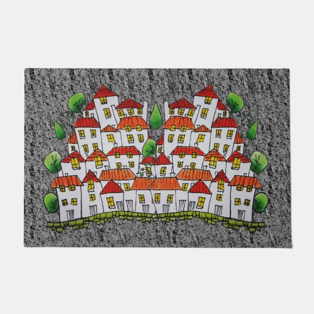 Tapete Matriz de porta (desenhada à mão única) (Frente)