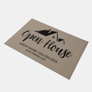 Tapete Matriz de Porta do Realtor Open House
