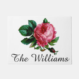 Tapete Matriz de porta do Rosa de repolho