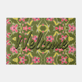 Tapete Matriz De Porta Moderna Com Um Padrão Bonito