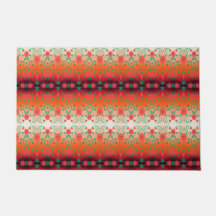 Matriz de porta na moda com vermelho e preto