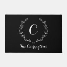 Matriz de porta preta personalizada na moda | Gran