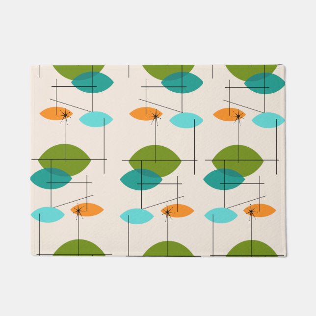 Tapete Matriz de Portas do Padrão Atômico (Frente)