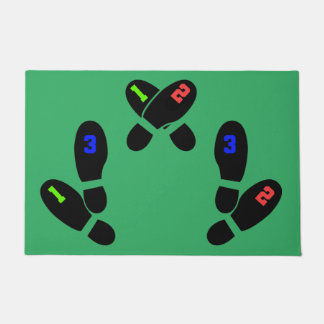 Tapete Matriz de posicionamento de pés para fotografia