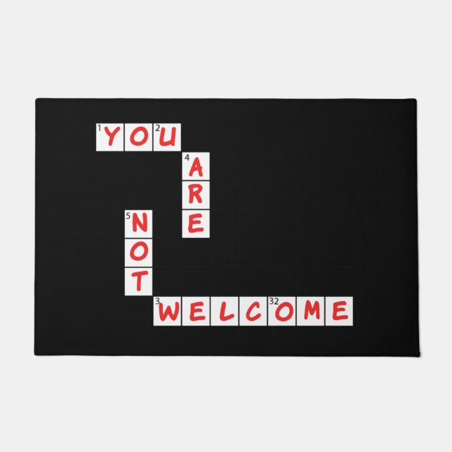 Tapete Matriz de Quebra-cabeça de Palavra Cruzada (Frente)