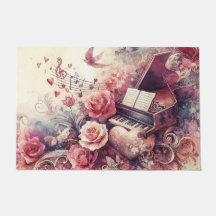 Matriz do chão da cozinha: Design de música românt