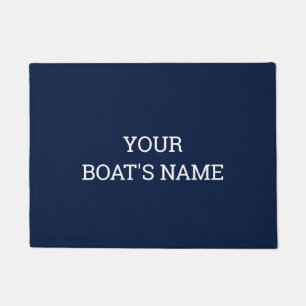 Tapete Matriz Dock Mat de Nome de Barco Personalizado