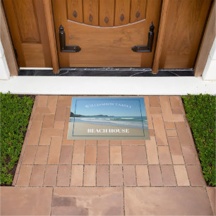 Tapete Matriz Personalizada da Porta Oceânica da Praia